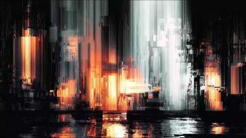 futuristico dati problema tecnico e rumore transizione effetto video