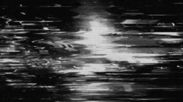 TV signal error and static noise overlay video