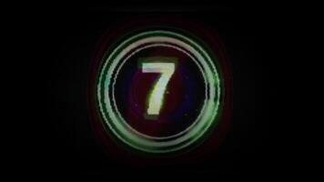 dynamisk Färg kanal separation och rivning tekniskt fel nedräkning video