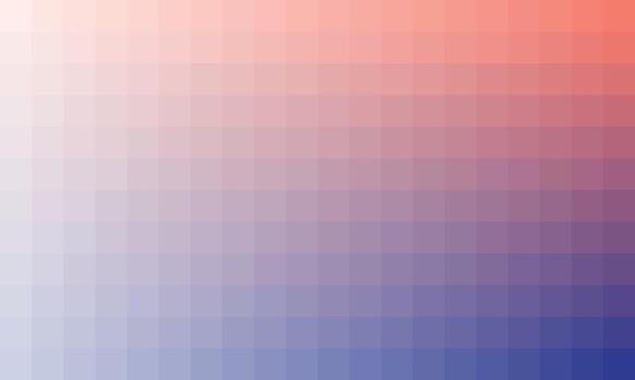 Gradient with blended hues and pixel pattern vector