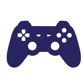 Simple doodle out line graphic depicting a modern game controller icon vector
