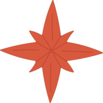 geométrico estrella con agudo puntos vector