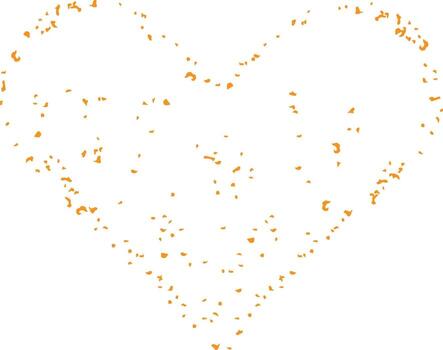 Heart Shape with Splatter Effect vector