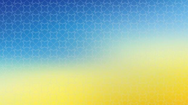 azul a amarillo degradado con sutil repitiendo floral modelo resumen vector