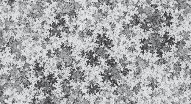 ruido grano antecedentes intrincado fractal copo de nieve modelo en monocromo vector