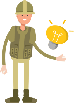 soldado personagem e luz lâmpada png