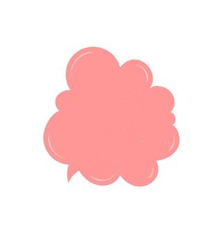 fluido grunge habla burbuja pegatina formas un mano dibujado nube para mensaje, hablar, y charlar. esta resumen comentario y diálogo forma trae un creativo Mira a ninguna conversacion o comunicación vector