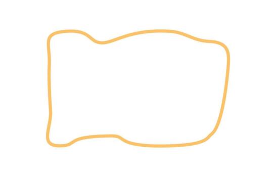 Handdrawn organic wavy textbox frame with abstract rectangle shape and smooth outline. Banner border and background for text in a minimal style, ideal as template for creative design. vector