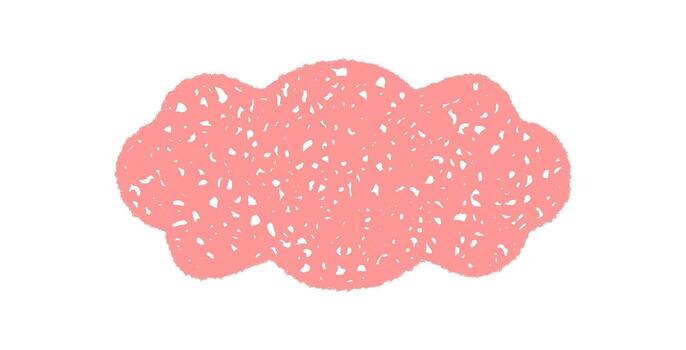 Groovy crayon bubble hatched pink border with y2k sketch and abstract retro frame. Soft chalk shading creates a playful background. Graphic texture gives a creative modern accent. vector