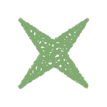 Festive firecracker star in crayon sketch style. Burst and sparkle enhance the symbol with a scribble effect. Explosion and firework energy add graphic excitement, strong for any celebrate idea. vector