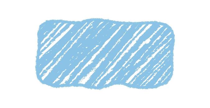 Blue wavy rectangle quote box with handdrawn chalk sketch frame. Diagonal fluid shape and banner design as creative background. Graphic element for text in isolated format. vector