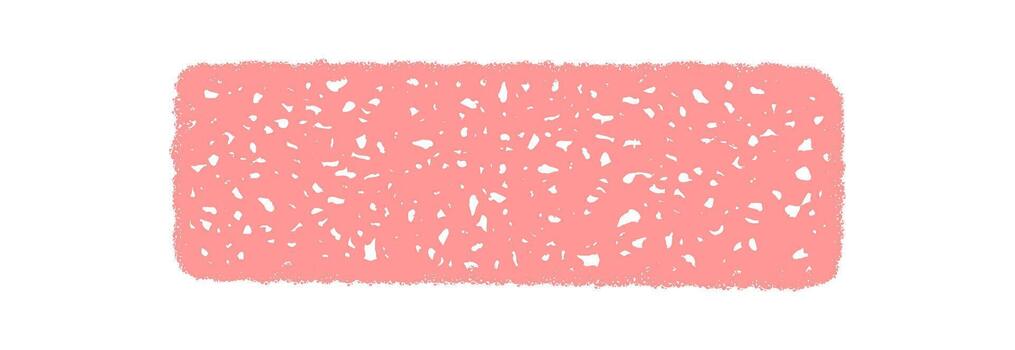 Chalk scribble rectangle textbox in sketch style forms a rough banner with fluid squiggle shape. Soft pink box offers textured background for text and graphic use in creative designs. vector