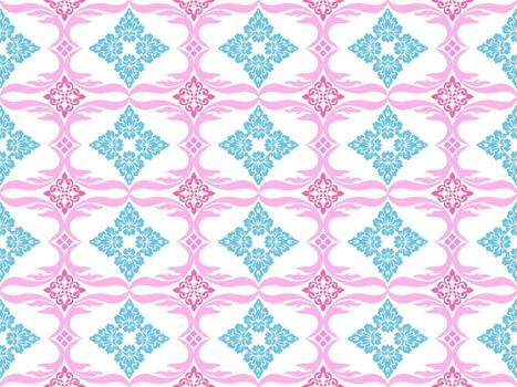 Abstract seamless damask pattern is an abstract damask pattern that stands out with its beautiful pastel colors. It can be applied to design, wallpaper, backgrounds, bed sheets, curtains. vector