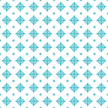 Seamless damask pattern combined with geometric motifs. This pattern uses light brown and beige tones, creating a warm and relaxing look. It can be used for wallpaper, backgrounds, tiles, and websites vector