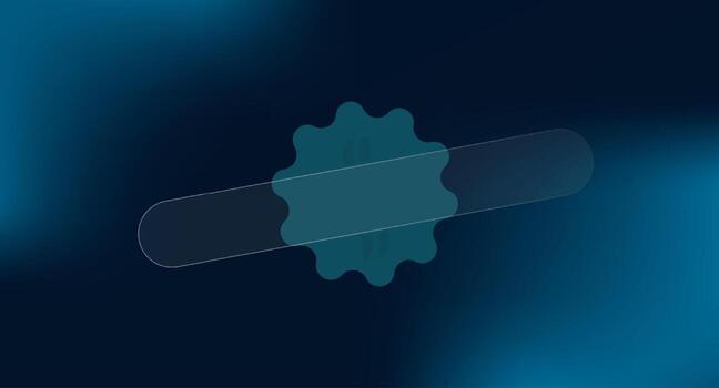 Glassmorphism Title Box Dark Gradient Background vector