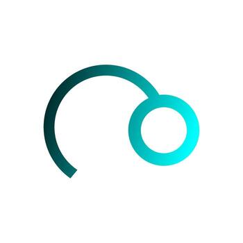 resumen rizo líneas con degradado Destacar vector