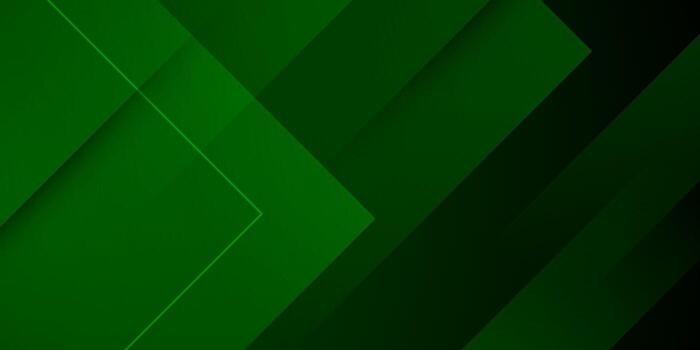 Abstract overlap papercut dark green background. Simple pattern with shadow concept. vector