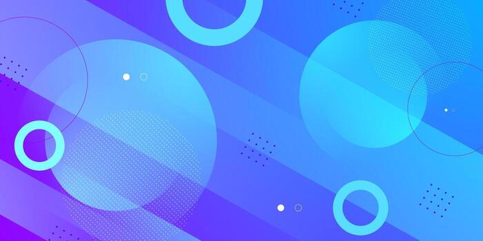 Abstract gradient blue and purple background. Colorful banner circle pattern geometric design. vector