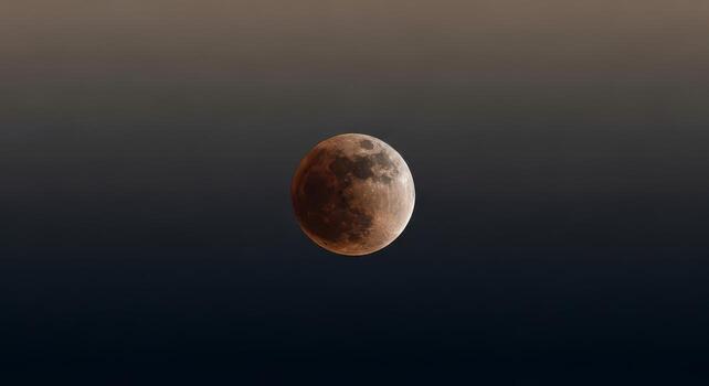 Ethereal Glow A Celestial Display of the Blood Moon photo