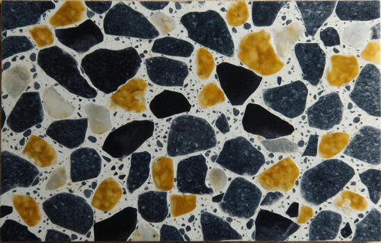 Terrazzo background texture with micro stones displays a dynamic pattern of colors and shapes photo