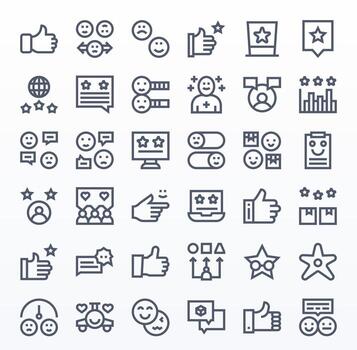 Satisfaction Icon Repository containing 36 Bold Line 128x128 Display Perfect graphics vector
