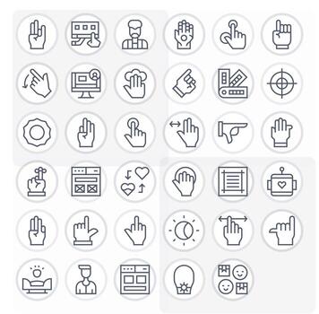 35 Regular Line Icons from Ui in High Resolution Pixel Aligned Quality vector