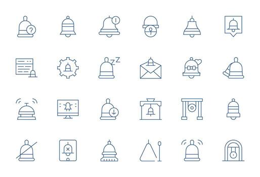 Bell Graphics featuring 24 Thin Line Grid Fitted High Resolution Designs vector