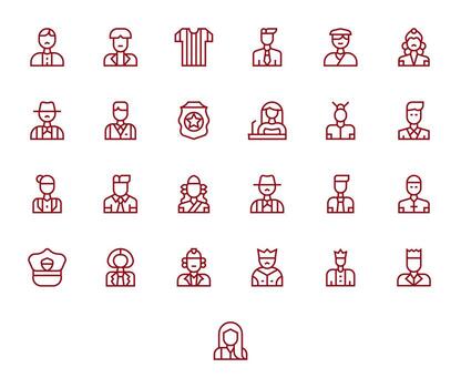 Authority Figure Icon Repository containing 25 Regular Line 256x256 Display Perfect graphics vector
