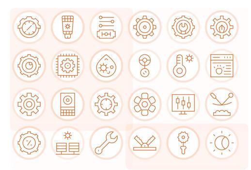 24 Thin Line Icons designed for Adjustment in High Resolution PIXEL Perfect format vector