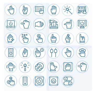 activar escalable conjunto presentando 35 píxel alineado regular línea 64 x 64 íconos vector