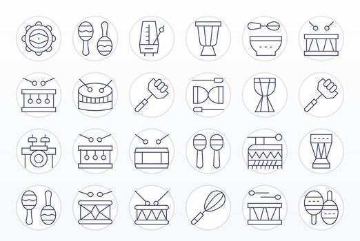 golpear icono repositorio conteniendo 24 Delgado línea 256x256 píxel optimizado gráficos vector