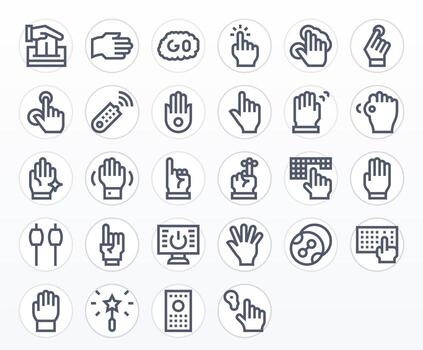 activar escalable conjunto presentando 28 píxel Perfecto negrita línea alto resolución íconos vector