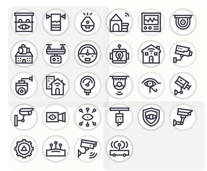 28 Icons inspired by Monitoring System in Display Perfect 64x64 Bold Line quality vector