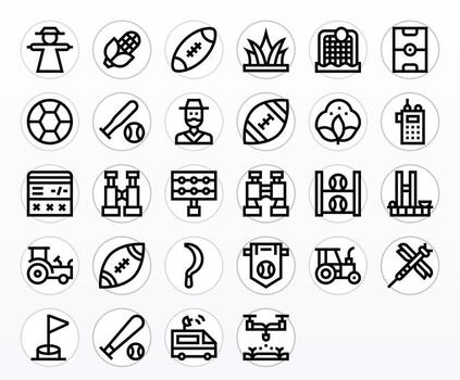 28 negrita línea monitor Perfecto 256x256 íconos desde campo suite vector