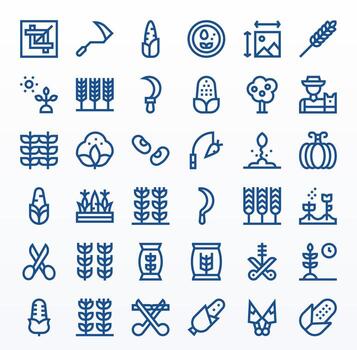 cosecha escalable conjunto presentando 36 monitor Perfecto negrita línea alto resolución íconos vector