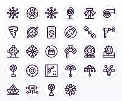 28 negrita línea píxel Perfecto íconos a la medida para giratorio 128x128 interfaz vector