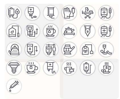 25 Regular Line Display Perfect High Resolution Icons from Infusion Suite vector