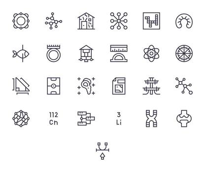 Diagram Icon Repository containing 25 Regular Line 128x128 Editable graphics vector