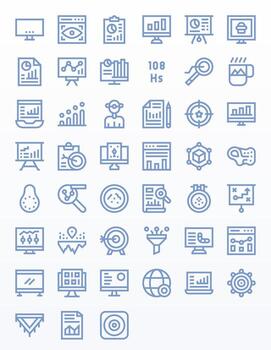 visualización exhaustivo haz con 45 detalle mejorado negrita línea alto resolución íconos vector