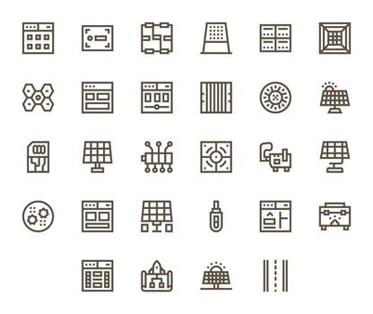 28 Bold Line Detail Enhanced Icons tailored for Module High Resolution interface vector