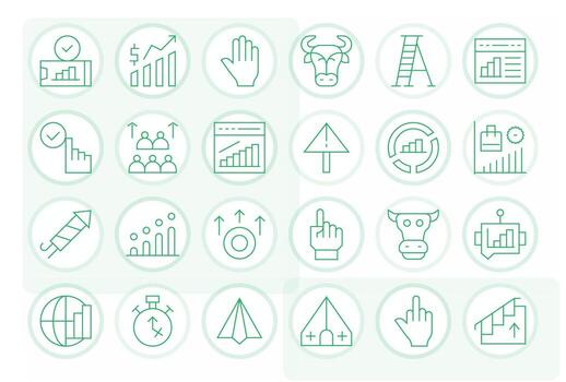 hacia arriba exhaustivo haz con 24 píxel Perfecto Delgado línea 128x128 íconos vector