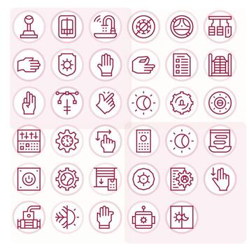 Control Ultimate Package with 35 High Resolution Regular Line Editable Icons vector