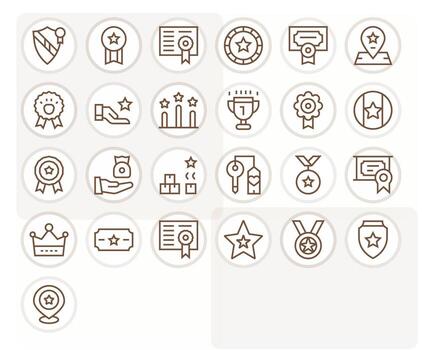 25 alto resolución íconos para prima en detalle mejorado regular línea formato vector