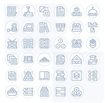 apilar exclusivo conjunto presentando 35 regular línea editable alto resolución íconos vector