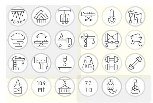 24 Thin Line Pixel Optimized Icons for Heavy Graphics vector