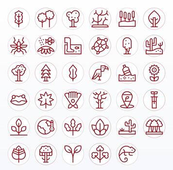 35 Regular Line Pixel Aligned Icons crafted for Ecosystem Retina Ready applications vector