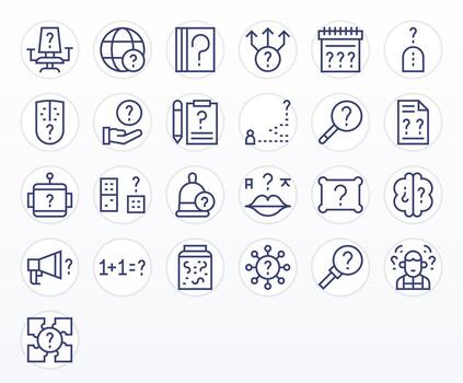 25 Regular Line Icons designed for Unknown in 128x128 Detail Enhanced format vector