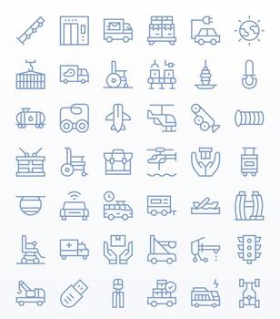 42 256x256 regular línea monitor Perfecto íconos para transporte proyectos vector