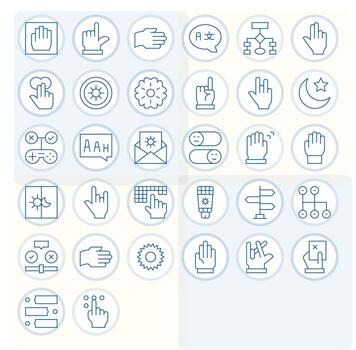 opción píxel optimizado conjunto con 32 64 x 64 Delgado línea íconos vector