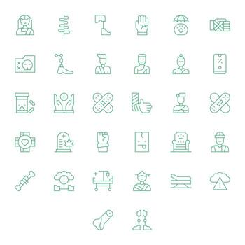 Recovery Icon Repository containing 32 Thin Line Retina Ready Editable graphics vector